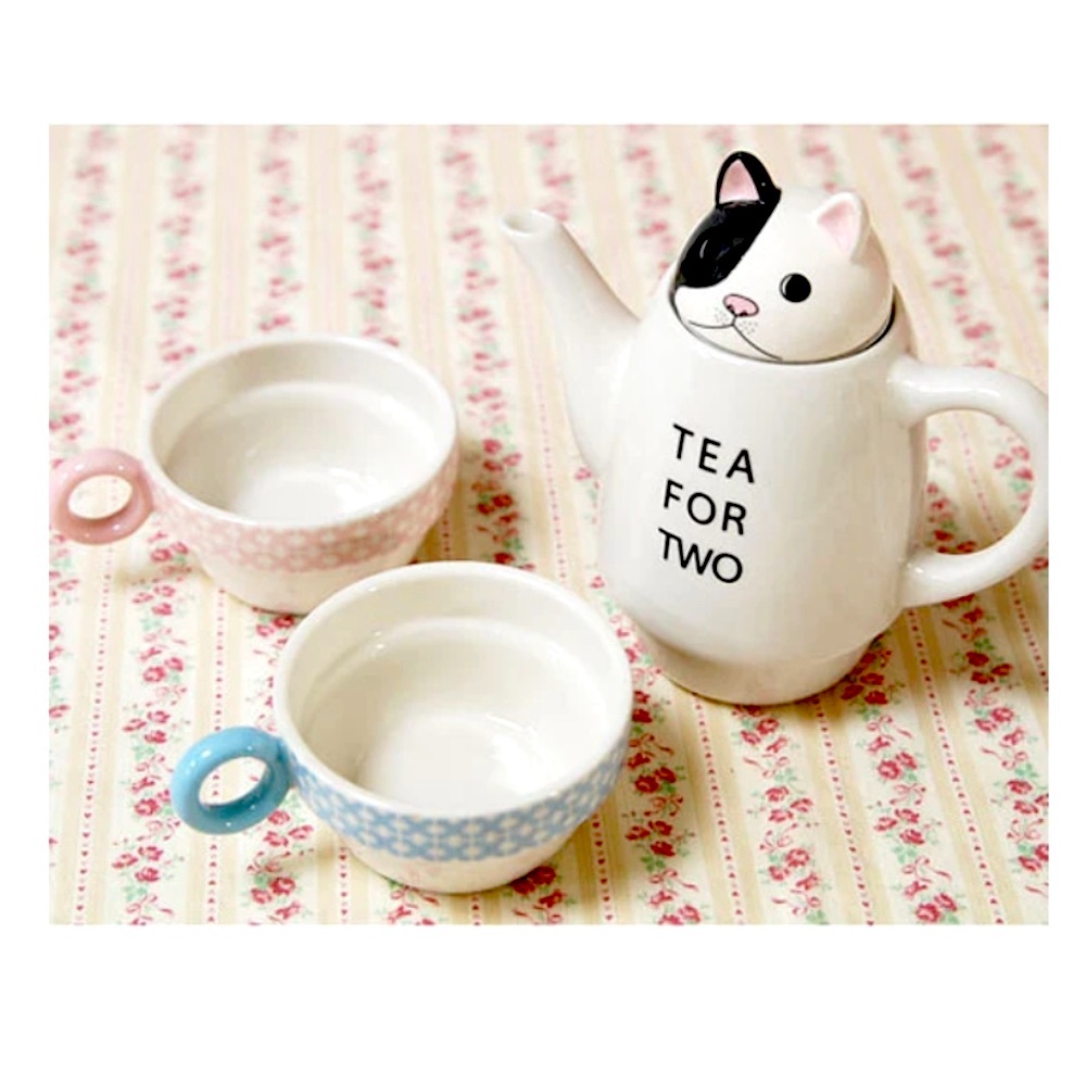 Tea For Two French Bull Stackable Tea-set by Shinzi Katoh